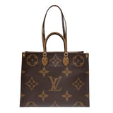 ルイ・ヴィトン LOUIS VUITTON オンザゴーGM M44576 モノグラム ジャイアント・リバース レディース トートバッグ ショルダーバッグ
