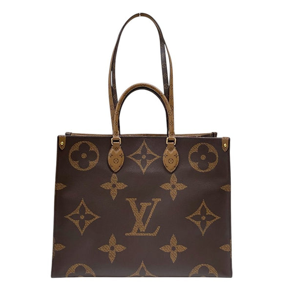 ルイ・ヴィトン LOUIS VUITTON オンザゴーGM M44576 モノグラム ジャイアント・リバース レディース トートバッグ ショルダーバッグ
