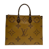 ルイ・ヴィトン LOUIS VUITTON オンザゴーGM M44576 モノグラム ジャイアント・リバース レディース トートバッグ ショルダーバッグ