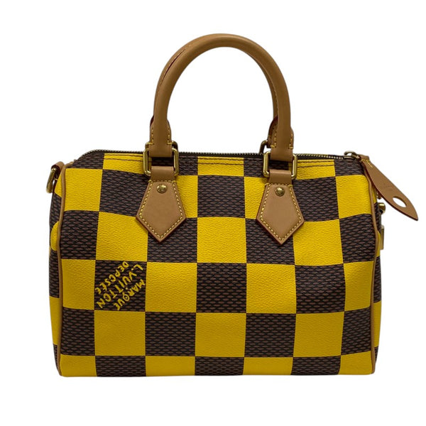 ルイ・ヴィトン LOUIS VUITTON スピーディ・バンドリエール25 N40584 イエロー ダミエ・ポップ レディース ボストンバッグ