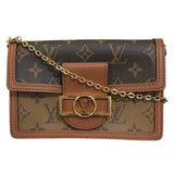 ルイ・ヴィトン LOUIS VUITTON ポルトフォイユ・ドーフィーヌ M68746 ブラウン　ゴールド金具 モノグラム・リバース レディース ショルダーバッグ