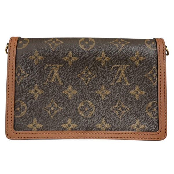 ルイ・ヴィトン LOUIS VUITTON ポルトフォイユ・ドーフィーヌ M68746 ブラウン　ゴールド金具 モノグラム・リバース レディース ショルダーバッグ