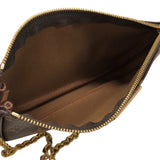 ルイ・ヴィトン LOUIS VUITTON ミュルティ･ポシェット･アクセソワール M44840 ブラウンxローズクレール モノグラムキャンバス レディース ショルダーバッグ