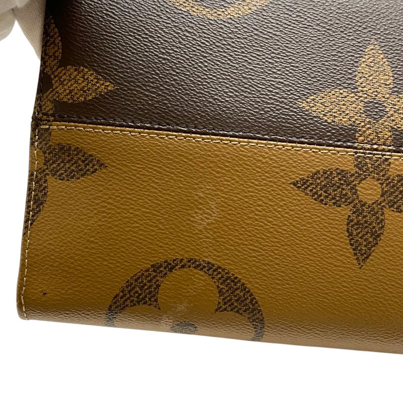 ルイ・ヴィトン LOUIS VUITTON オンザゴーGM M45320 モノグラム ジャイアント・リバース レディース トートバッグ ショルダーバッグ