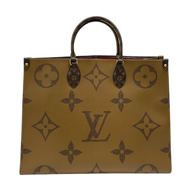 ルイ・ヴィトン LOUIS VUITTON オンザゴーGM M45320 モノグラム ジャイアント・リバース レディース トートバッグ ショルダーバッグ