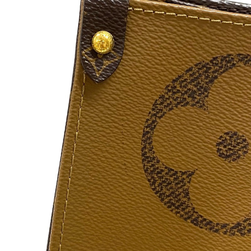 ルイ・ヴィトン LOUIS VUITTON オンザゴーGM M45320 モノグラム ジャイアント・リバース レディース トートバッグ ショルダーバッグ