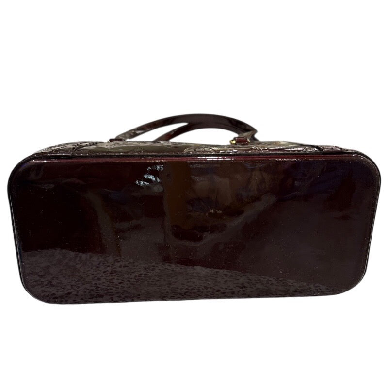 ルイ・ヴィトン LOUIS VUITTON アヴァロンMM M91567 アマラント/ゴールド金具 パテントレザー レディース トートバッグ
