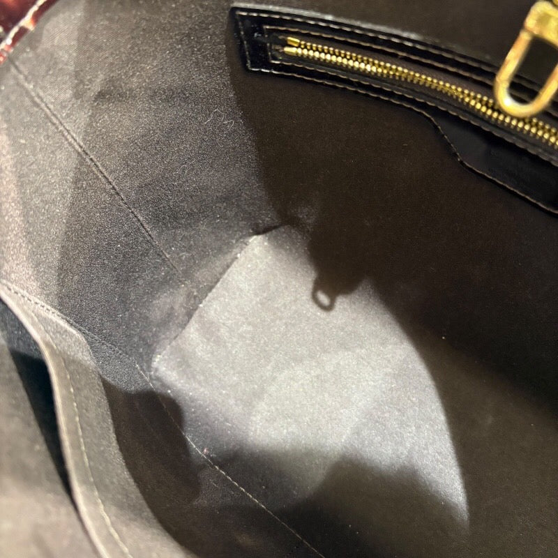 ルイ・ヴィトン LOUIS VUITTON アヴァロンMM M91567 アマラント/ゴールド金具 パテントレザー レディース トートバッグ