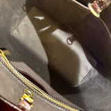 ルイ・ヴィトン LOUIS VUITTON アヴァロンMM M91567 アマラント/ゴールド金具 パテントレザー レディース トートバッグ