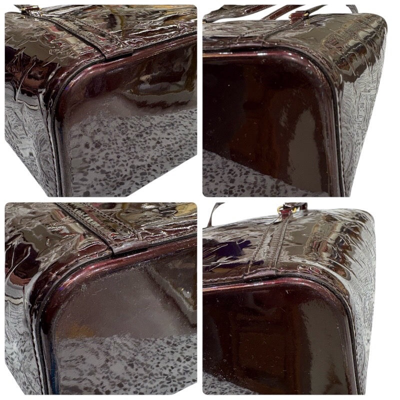 ルイ・ヴィトン LOUIS VUITTON アヴァロンMM M91567 アマラント/ゴールド金具 パテントレザー レディース トートバッグ