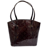 ルイ・ヴィトン LOUIS VUITTON アヴァロンMM M91567 アマラント/ゴールド金具 パテントレザー レディース トートバッグ