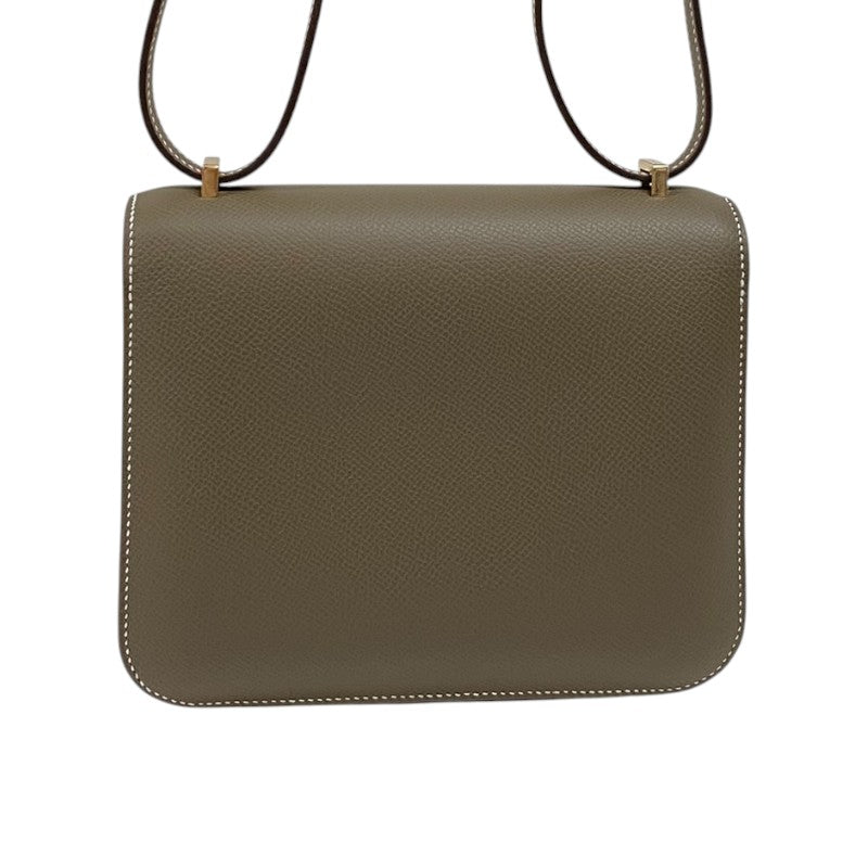 エルメス HERMES コンスタンス3 ミニ K刻 エトゥープ ピンクゴールド金具 エプソン レディース ショルダーバッグ