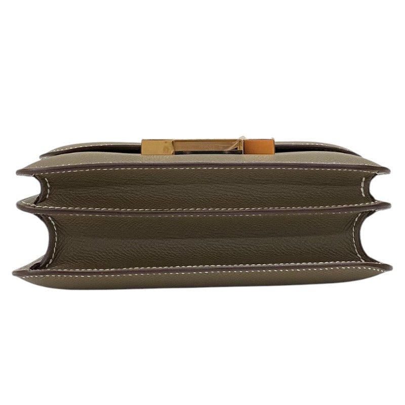 エルメス HERMES コンスタンス3 ミニ K刻 エトゥープ ピンクゴールド金具 エプソン レディース ショルダーバッグ