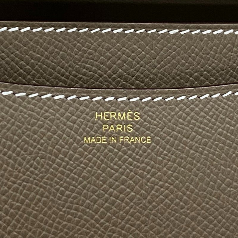 エルメス HERMES コンスタンス3 ミニ K刻 エトゥープ ピンクゴールド金具 エプソン レディース ショルダーバッグ