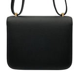 エルメス HERMES コンスタンス3ミニ W刻 ブラック PG金具 エプソン レディース ショルダーバッグ