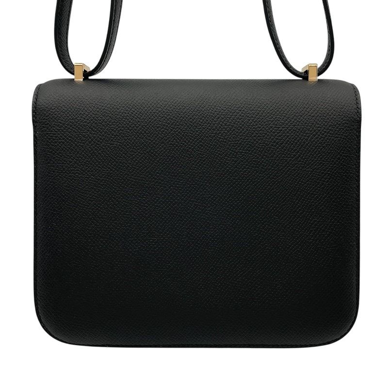 エルメス HERMES コンスタンス3ミニ W刻 ブラック PG金具 エプソン レディース ショルダーバッグ