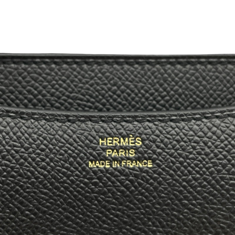 エルメス HERMES コンスタンス3ミニ W刻 ブラック PG金具 エプソン レディース ショルダーバッグ