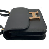 エルメス HERMES コンスタンス3ミニ W刻 ブラック PG金具 エプソン レディース ショルダーバッグ