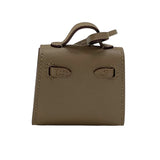 エルメス HERMES ケリードールチャーム U刻 エトゥープ×ナタ×ブラック ゴールド金具 タデラクト ユニセックス バッグチャーム