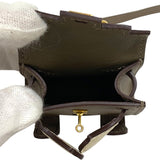 エルメス HERMES ケリードールチャーム U刻 エトゥープ×ナタ×ブラック ゴールド金具 タデラクト ユニセックス バッグチャーム