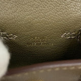 エルメス HERMES ケリードールチャーム U刻 エトゥープ×ナタ×ブラック ゴールド金具 タデラクト ユニセックス バッグチャーム