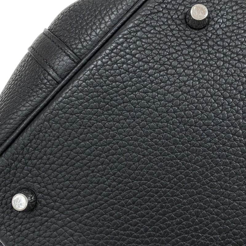 エルメス HERMES ピコタンロックMM C刻 ブラック シルバー金具 トリヨンクレマンス レディース ハンドバッグ