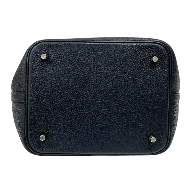 エルメス HERMES ピコタンロックMM C刻 ブラック シルバー金具 トリヨンクレマンス レディース ハンドバッグ