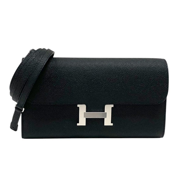 エルメス HERMES コンスタンストゥーゴー W刻 ブラック シルバー金具 エプソン レディース ショルダーバッグ クラッチバッグ