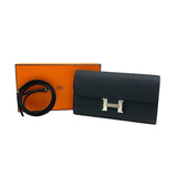 エルメス HERMES コンスタンストゥーゴー W刻 ブラック シルバー金具 エプソン レディース ショルダーバッグ クラッチバッグ