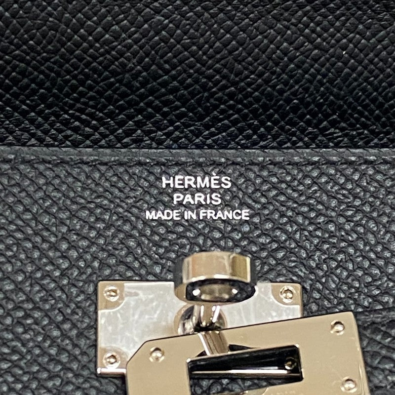 エルメス HERMES ケリートゥーゴー W刻 ブラック シルバー金具 エプソン レディース ショルダーバッグ クラッチバッグ
