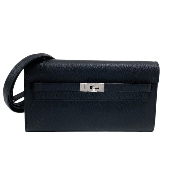 エルメス HERMES ケリートゥーゴー W刻 ブラック シルバー金具 エプソン レディース ショルダーバッグ クラッチバッグ