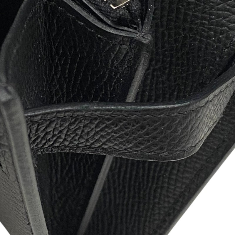エルメス HERMES ケリートゥーゴー W刻 ブラック シルバー金具 エプソン レディース ショルダーバッグ クラッチバッグ