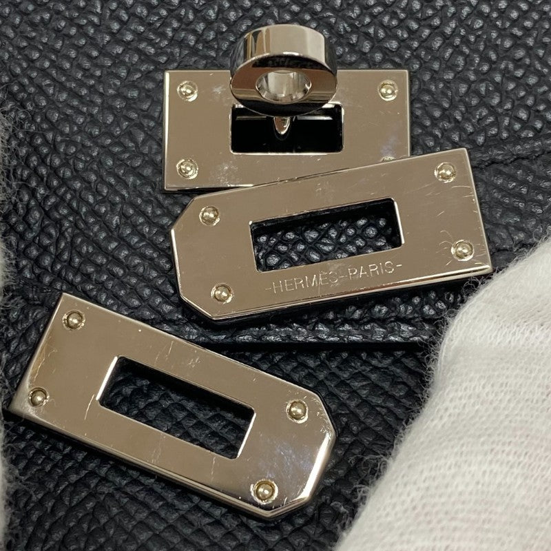 エルメス HERMES ケリートゥーゴー W刻 ブラック シルバー金具 エプソン レディース ショルダーバッグ クラッチバッグ