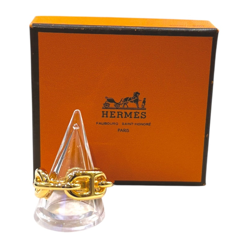 エルメス HERMES ルガデスカーフリング ゴールド メタル アクセサリー