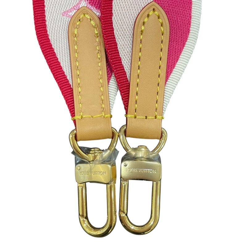 ルイ・ヴィトン LOUIS VUITTON ショルダーストラップ ピンク キャンバス GD金具 レディース ショルダーストラップ