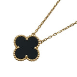 ヴァンクリーフ＆アーペル Van Cleef & Arpels ヴィンテージアルハンブラネックレス ゴールド Au750 オニキス ジュエリー