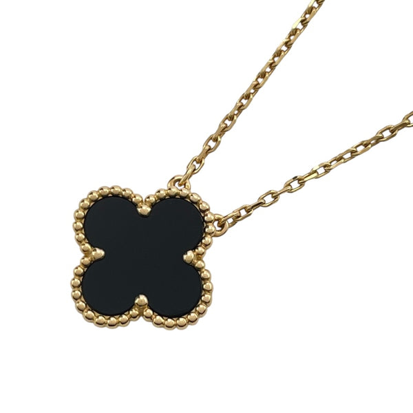ヴァンクリーフ＆アーペル Van Cleef & Arpels ヴィンテージアルハンブラネックレス ゴールド Au750 オニキス ジュエリー
