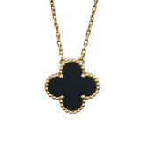ヴァンクリーフ＆アーペル Van Cleef & Arpels ヴィンテージアルハンブラネックレス ゴールド Au750 オニキス ジュエリー