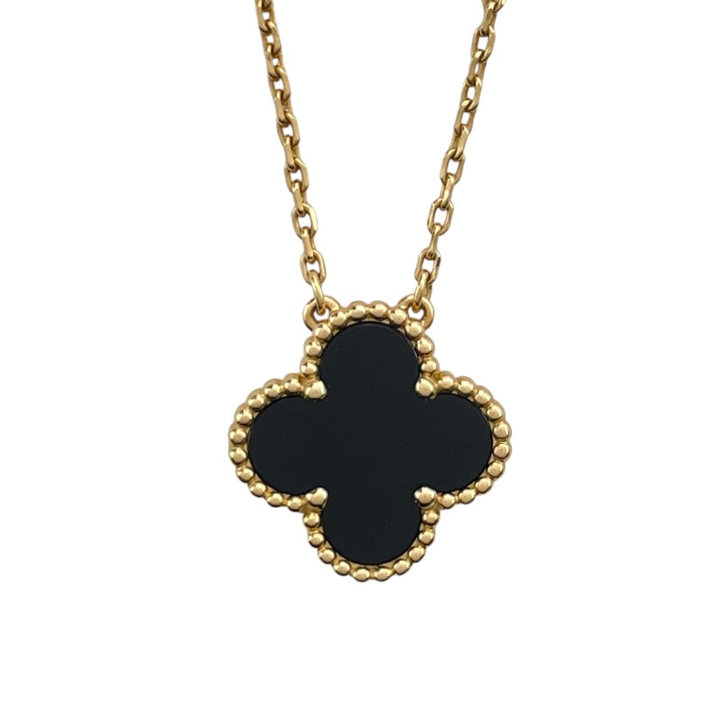 ヴァンクリーフ＆アーペル Van Cleef & Arpels ヴィンテージアルハンブラネックレス ゴールド Au750 オニキス ジュエリー