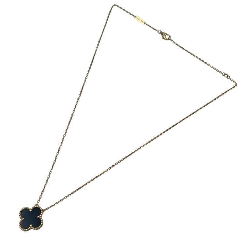 ヴァンクリーフ＆アーペル Van Cleef & Arpels ヴィンテージアルハンブラネックレス ゴールド Au750 オニキス ジュエリー