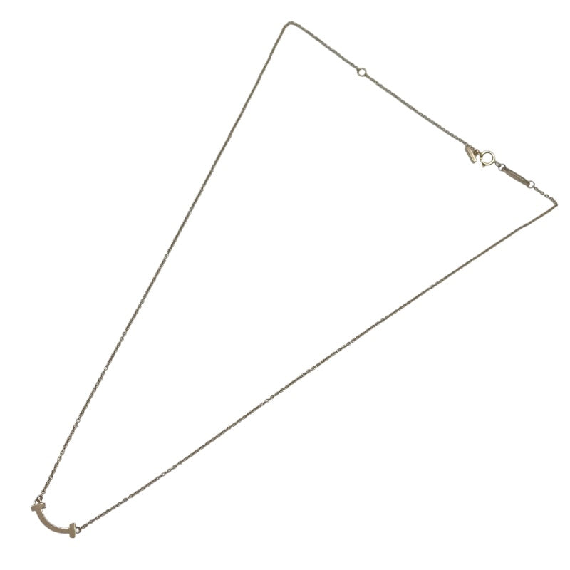 ティファニー TIFFANY＆CO Tスマイルネックレスミニ ピンクゴールド Au750 ジュエリー