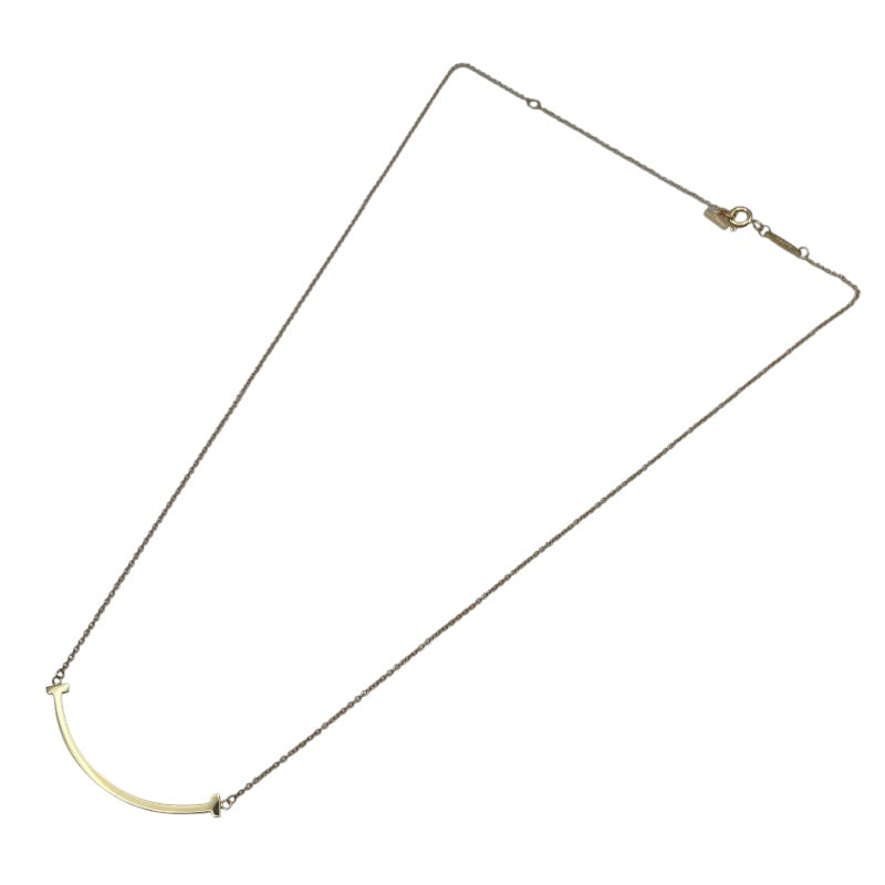 ティファニー TIFFANY＆CO Tスマイルネックレススモール ピンクゴールド Au750 ジュエリー