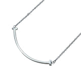 ティファニー TIFFANY＆CO Tスマイルネックレススモール ホワイトゴールド Au750 ジュエリー