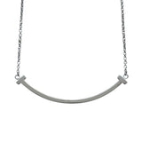 ティファニー TIFFANY＆CO Tスマイルネックレススモール ホワイトゴールド Au750 ジュエリー