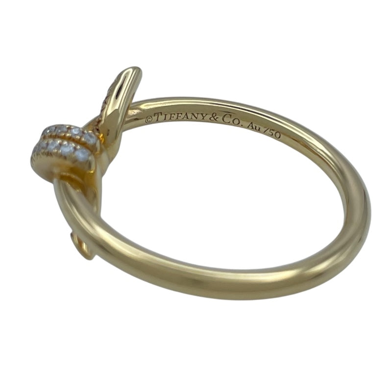 ティファニー TIFFANY＆CO ノットダイヤリング ゴールド Au750 ジュエリー