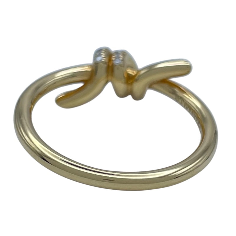 ティファニー TIFFANY＆CO ノットダイヤリング ゴールド Au750 ジュエリー