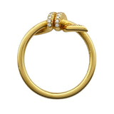 ティファニー TIFFANY＆CO ノットダイヤリング ゴールド Au750 ジュエリー