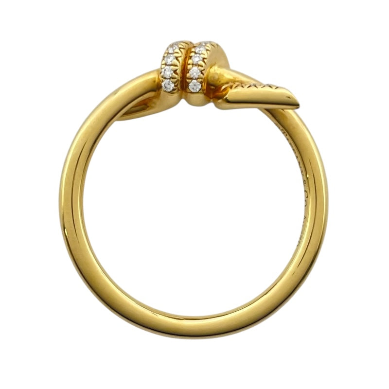 ティファニー TIFFANY＆CO ノットダイヤリング ゴールド Au750 ジュエリー