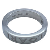 ブルガリ BVLGARI ダブルロゴリング1PD ホワイトゴールド Au750 ジュエリー