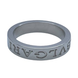 ブルガリ BVLGARI ダブルロゴリング1PD ホワイトゴールド Au750 ジュエリー